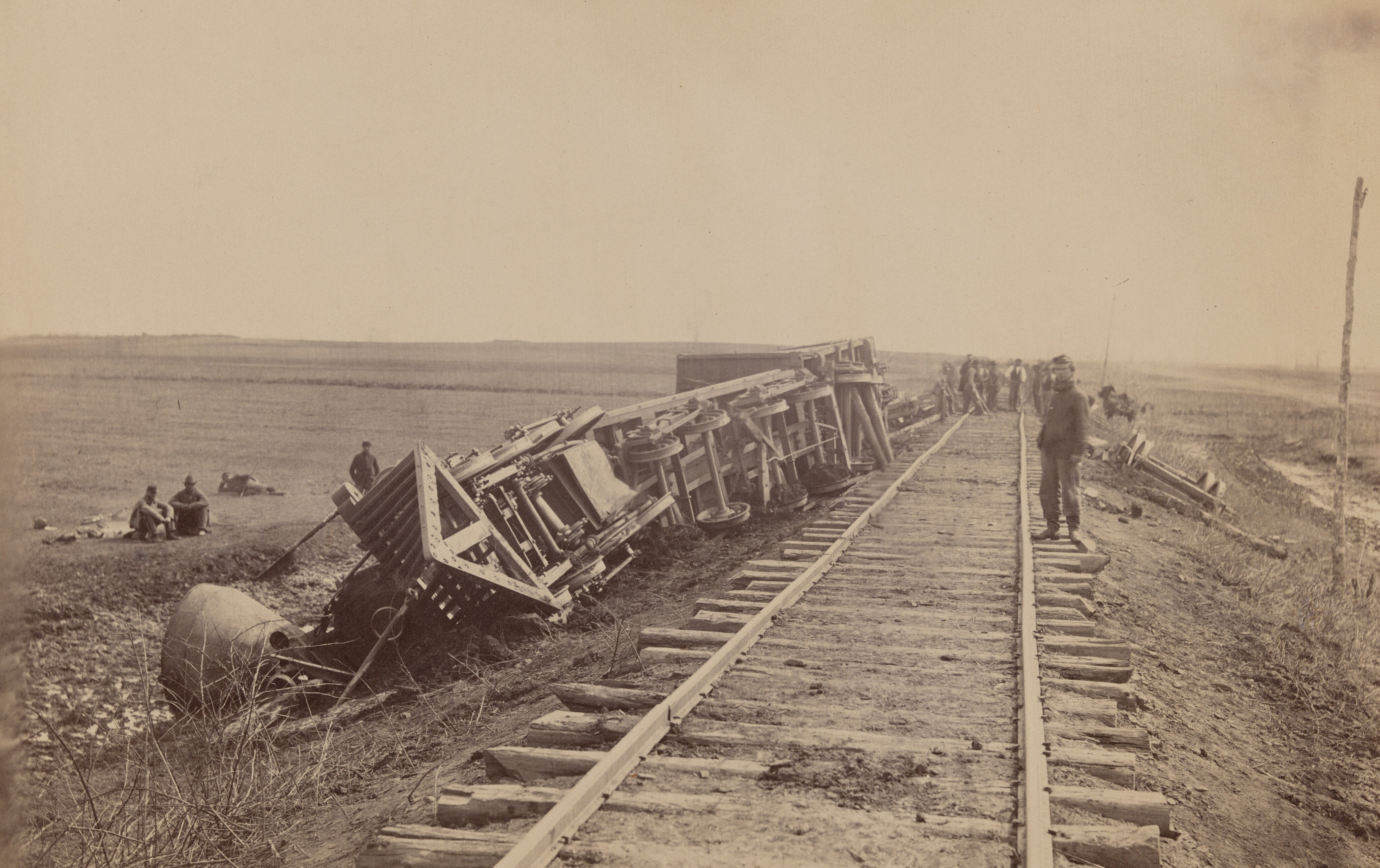 Engine Government Down the Banks Near Brandy 1864