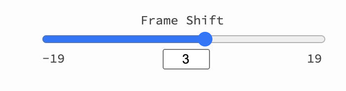 The shift slider