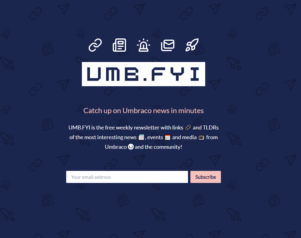 UMB.FYI Landing Page