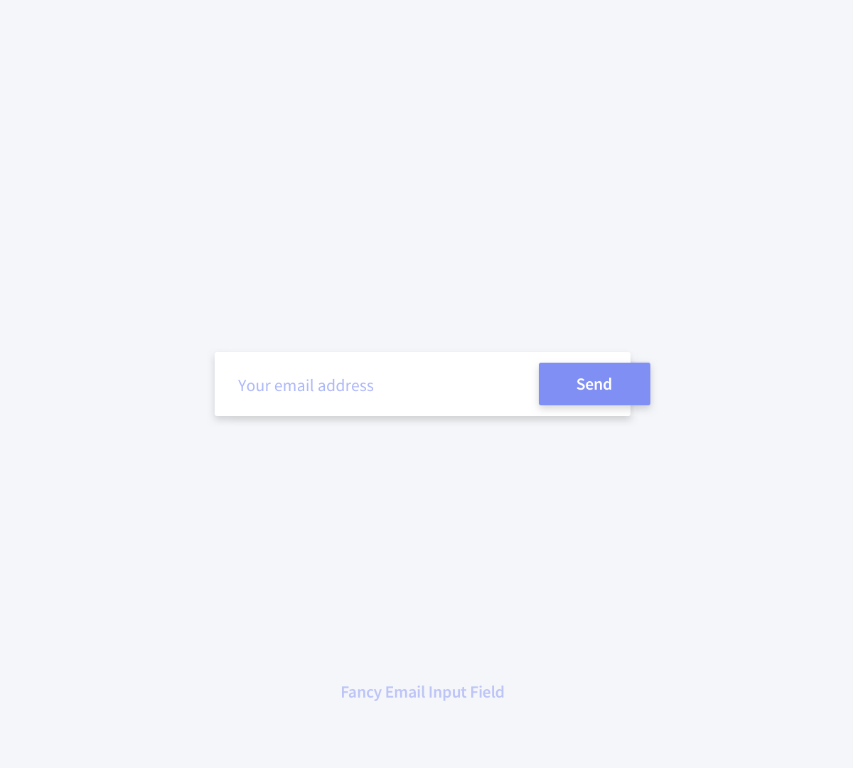 Fancy Email Input Field Design Image