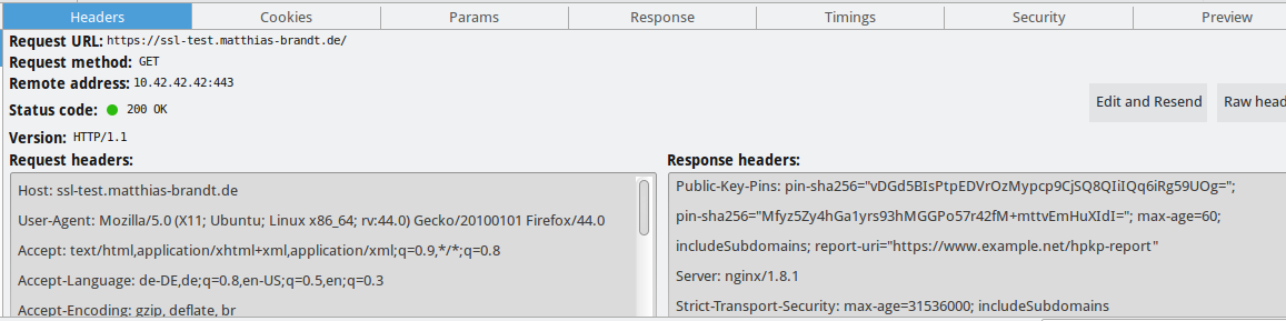 HSTS/HPKP headers