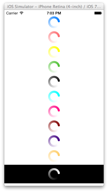 Screenshot - Multiple DSXActivityIndicators screenshot