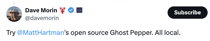 Dave Morin tweet