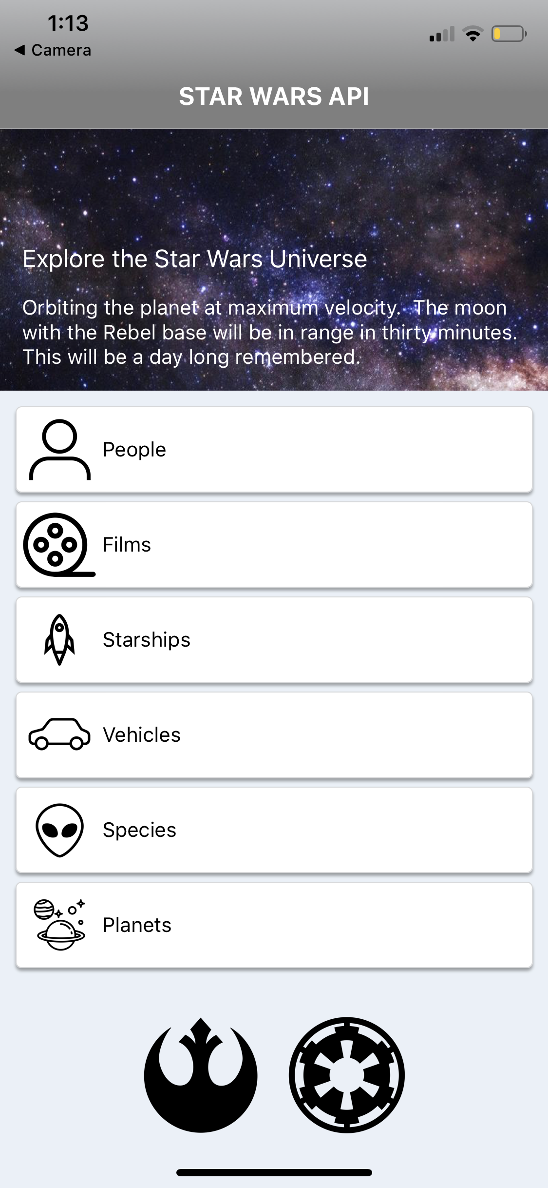 GitHub - mattcline/starwars