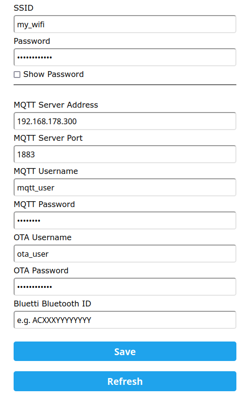 Wifi Manager start menu