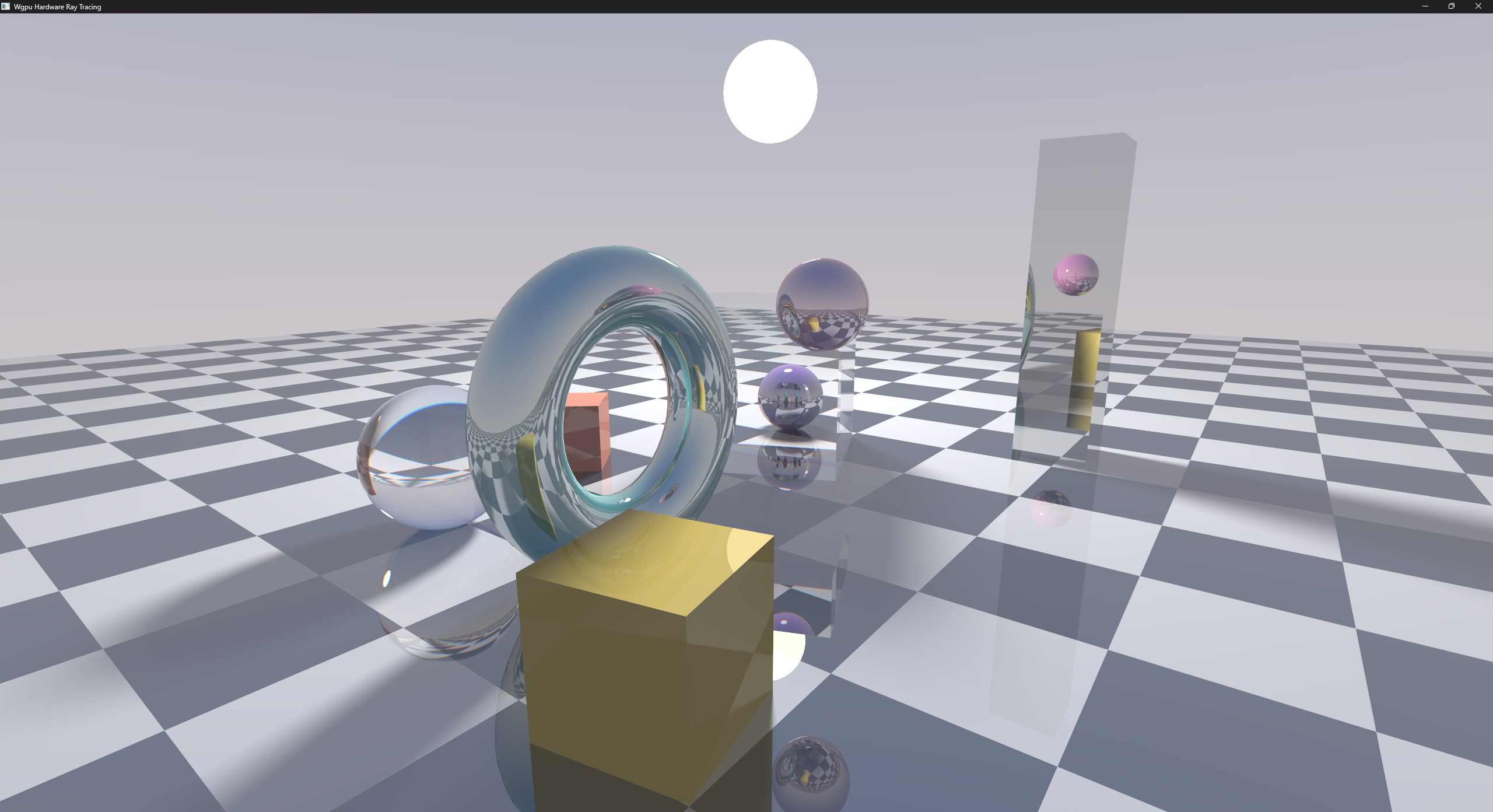 hardware ray tracing demo