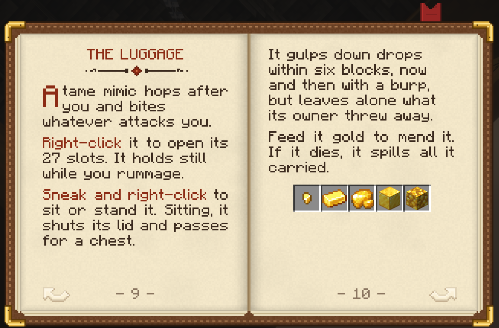 The almanac's chapter on the Luggage