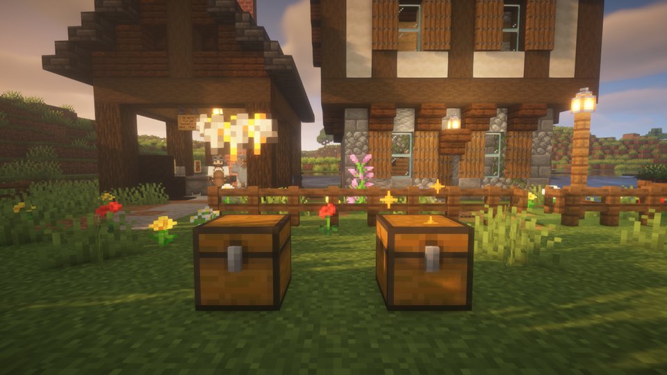 Angry puffs rise over the mimic, gold sparks over the real chest