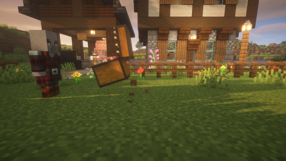A mimic in mid-air, lunging mouth first