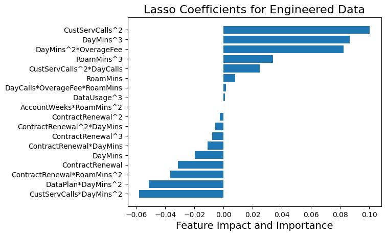 Lasso with Engineered Data