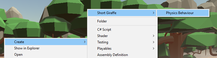 Custom Short Giraffe Scriptable Objects