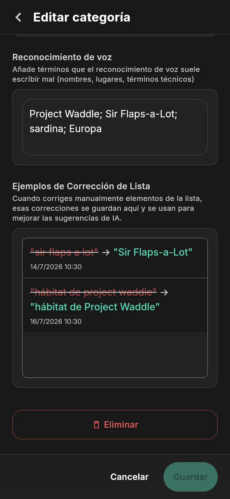 Ajustes avanzados de Operaciones de pingüinos con vocabulario de voz de Project Waddle y correcciones aprendidas de listas de verificación para Sir Flaps-a-Lot