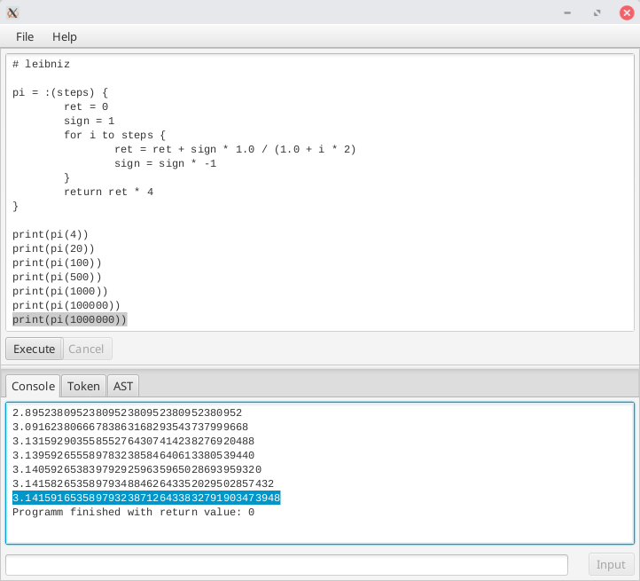 preview of the flang application