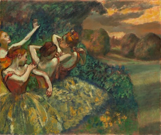 Edgar Degas, "Four Dancers"