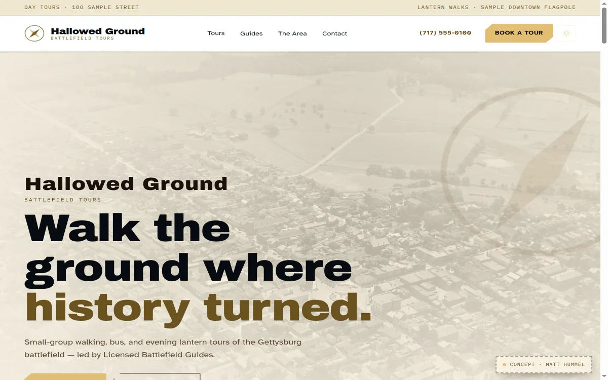 WalkRidge WordPress battlefield tour theme