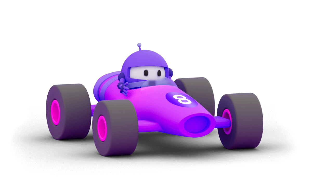 dot net bot in a race car number eight