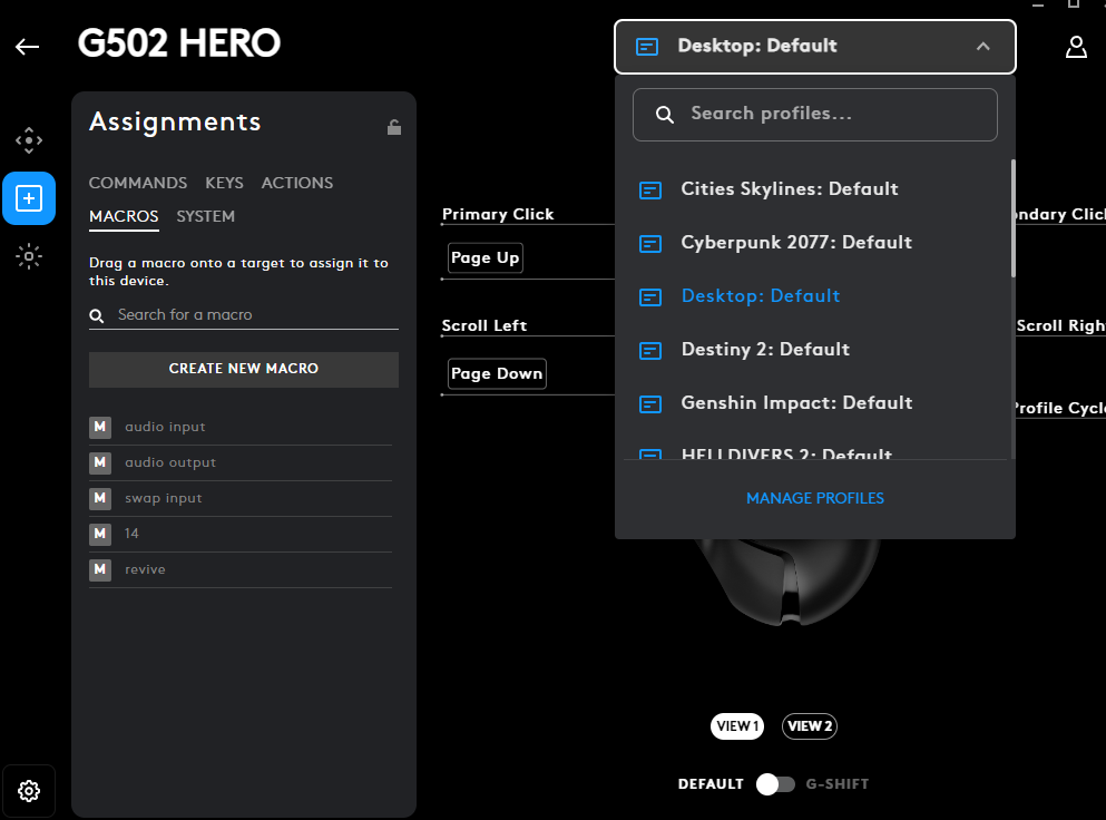 G502 Layout