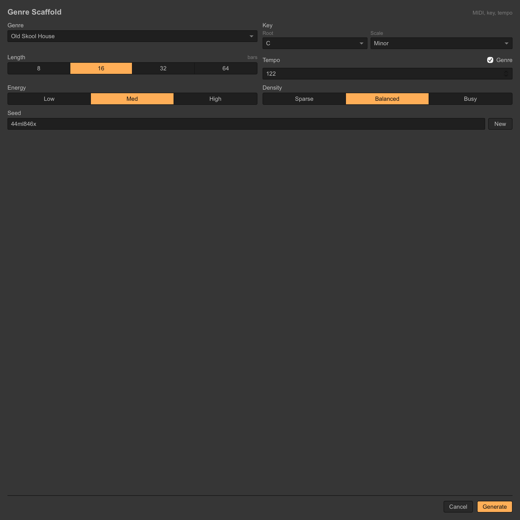 Genre Scaffold UI