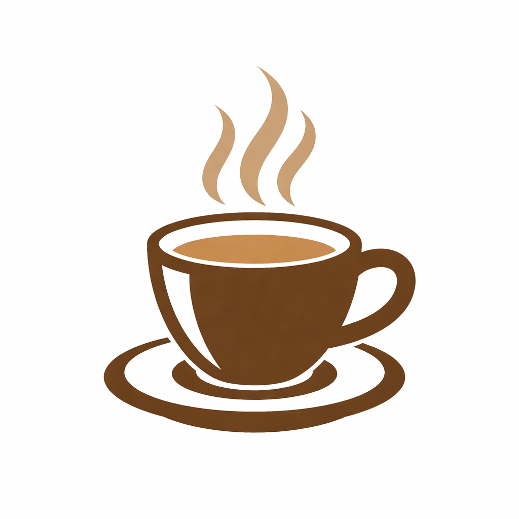 A generated flat illustration of a coffee cup