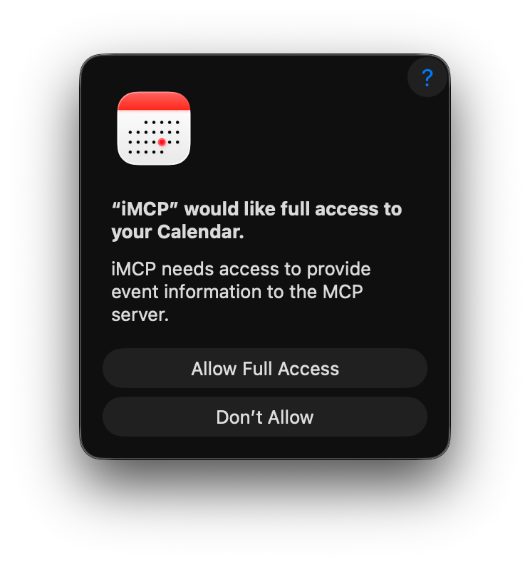 Screenshot of macOS permission dialog