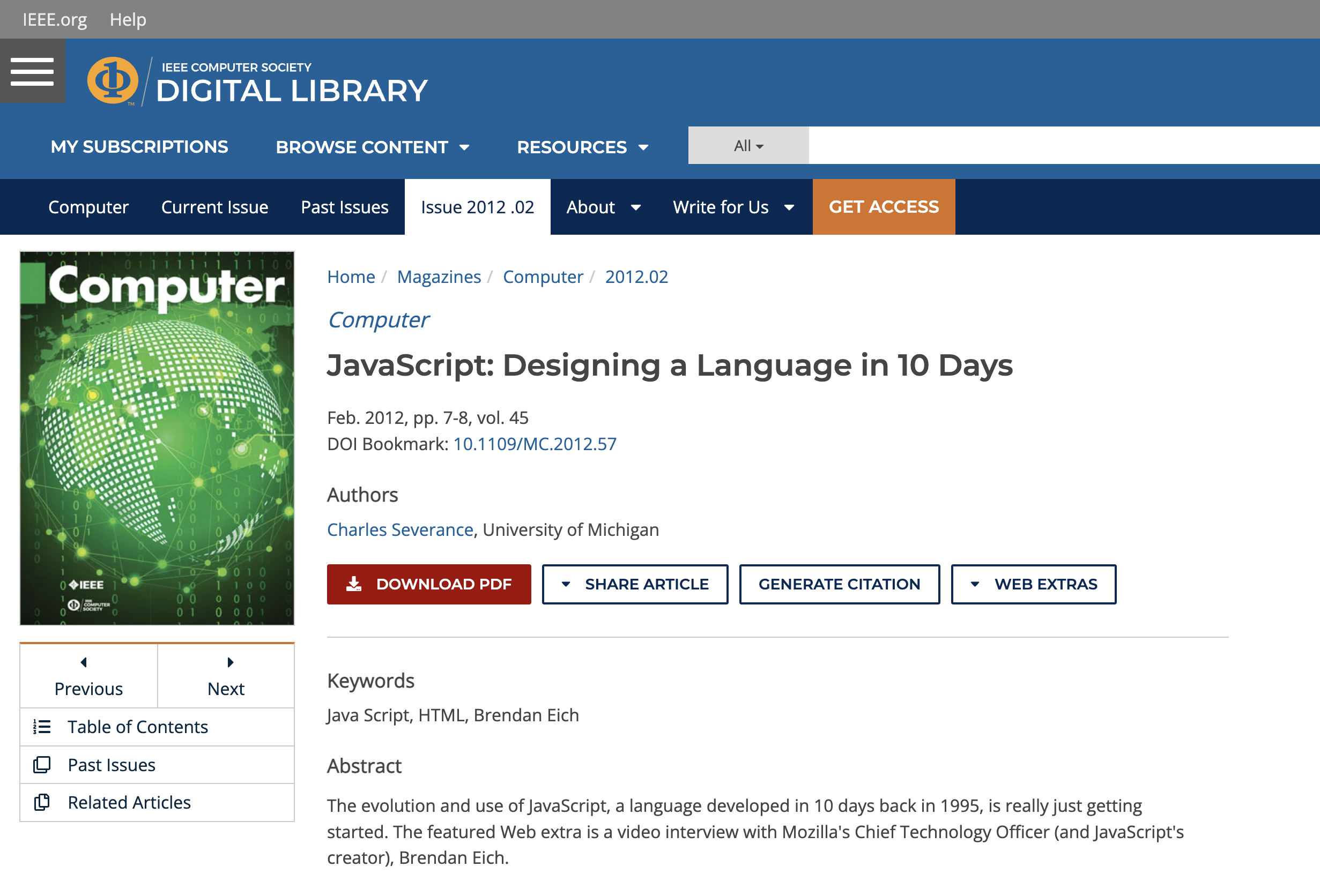 headline: JavaScript: Designing a Language in 10 Days