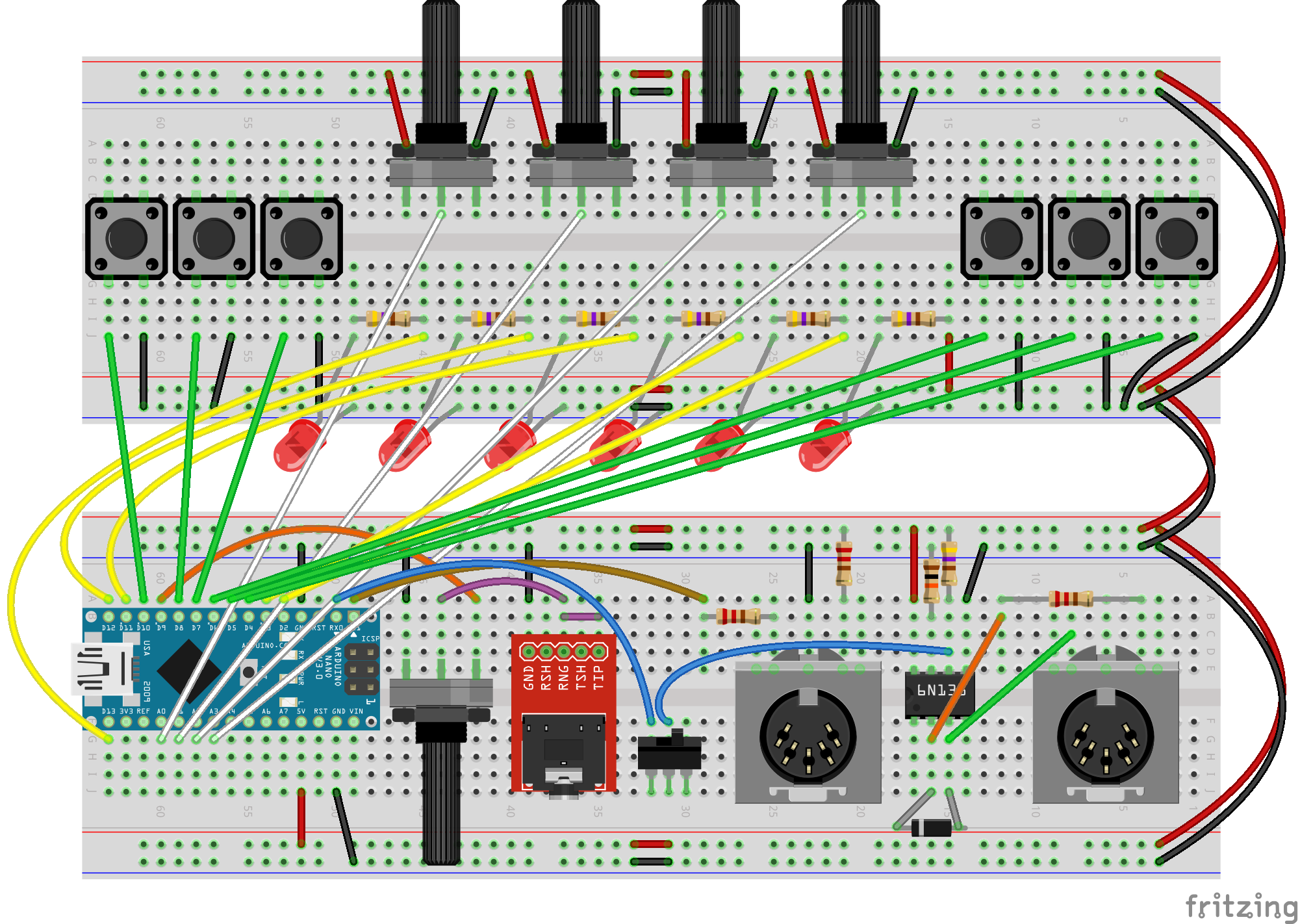 Breadboard layout