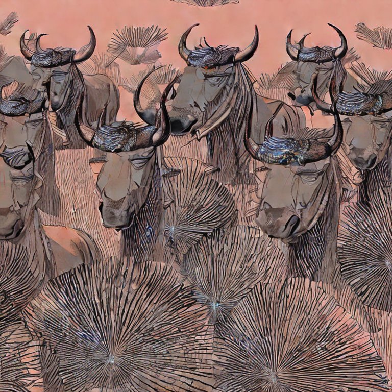 Wildebeests Stable Diffusion