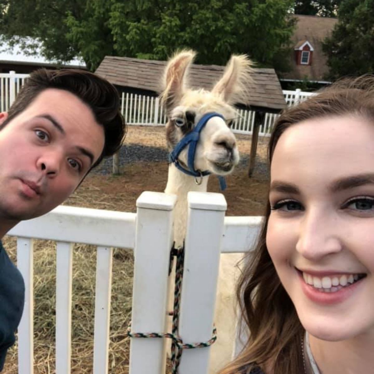Lindsay, llama, and myself.