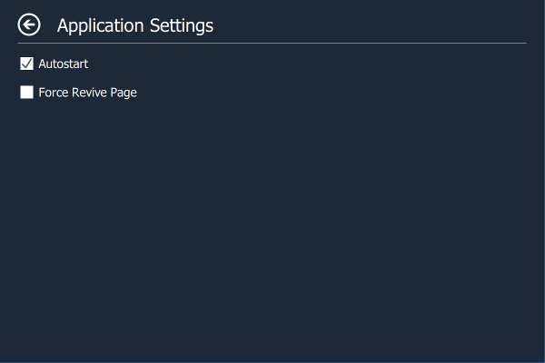 Settings Page