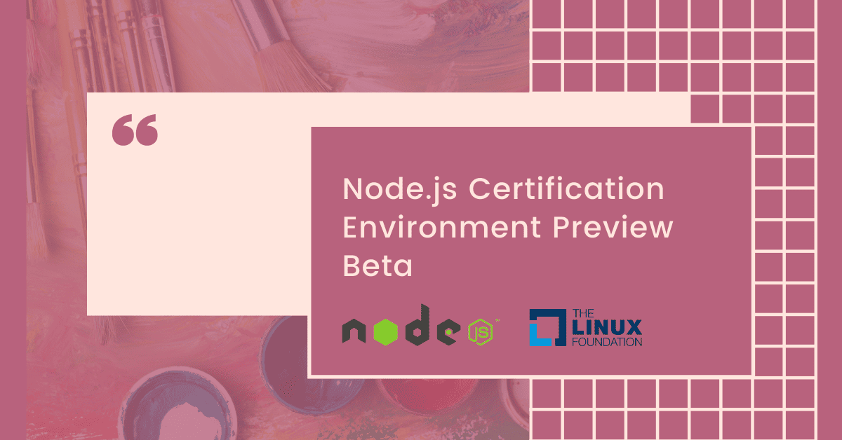 Registrasi Gratis Node.js Certification Environment Preview Beta
