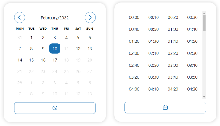 Npm react datetime pickers Skypack