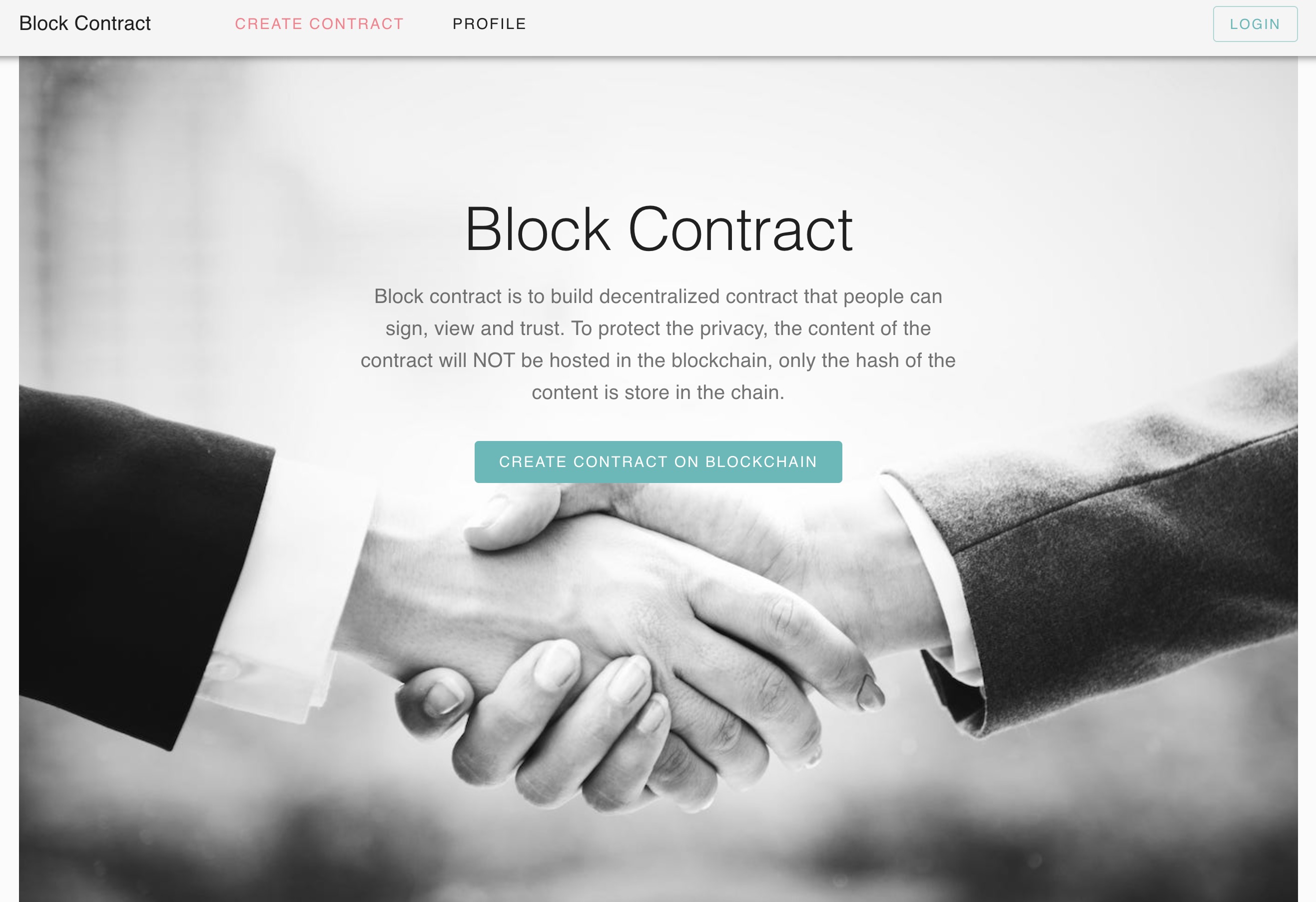 Block contract