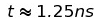 $t\approx1.25ns$