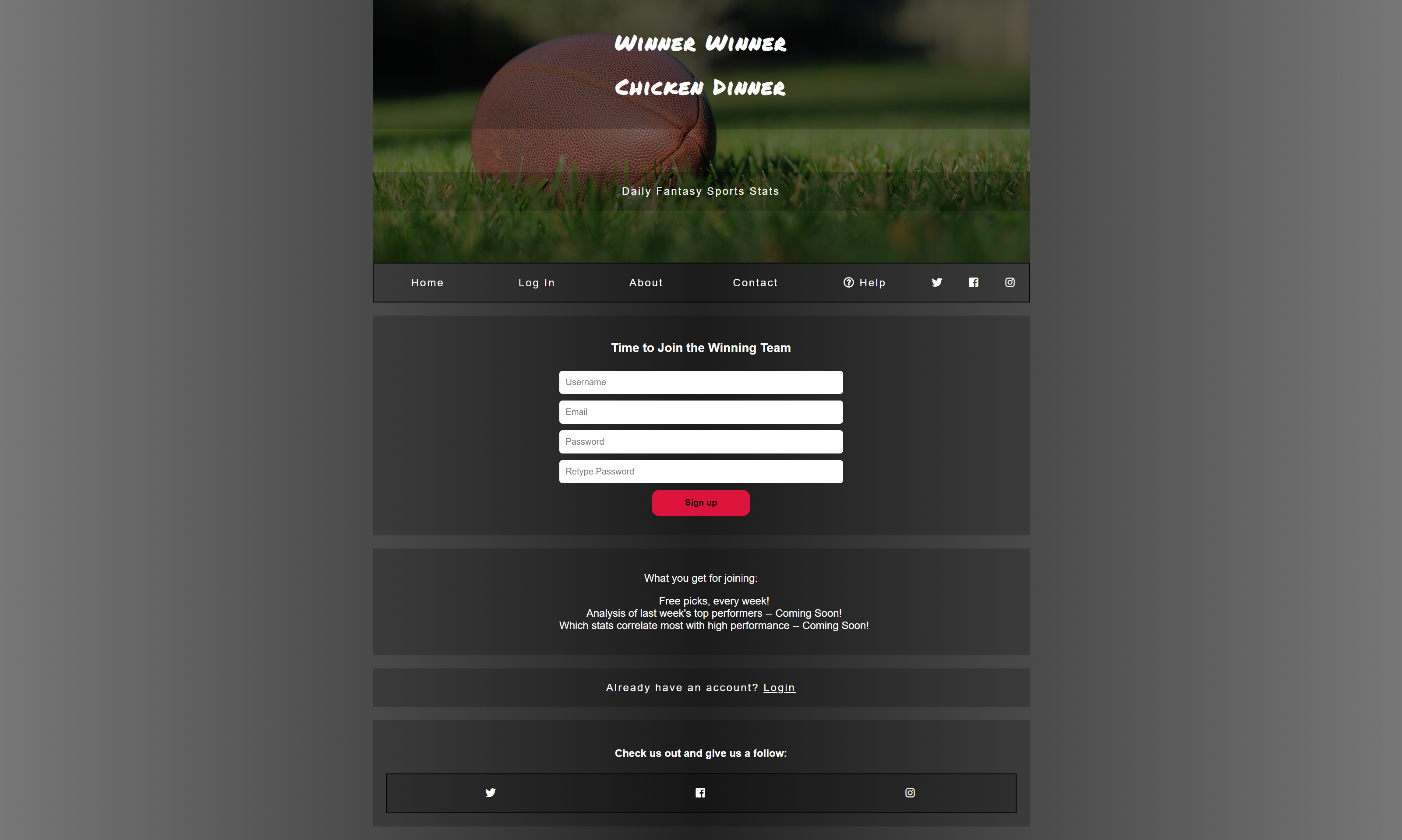 signup