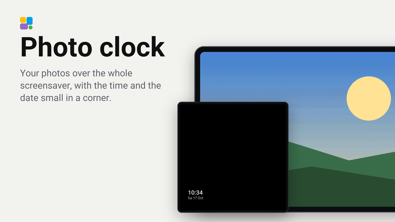 Photo clock plugin preview