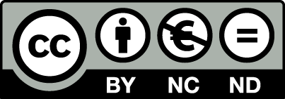 CC Attribution-NonCommercial-NoDerivatives 4.0 International Public License Logo