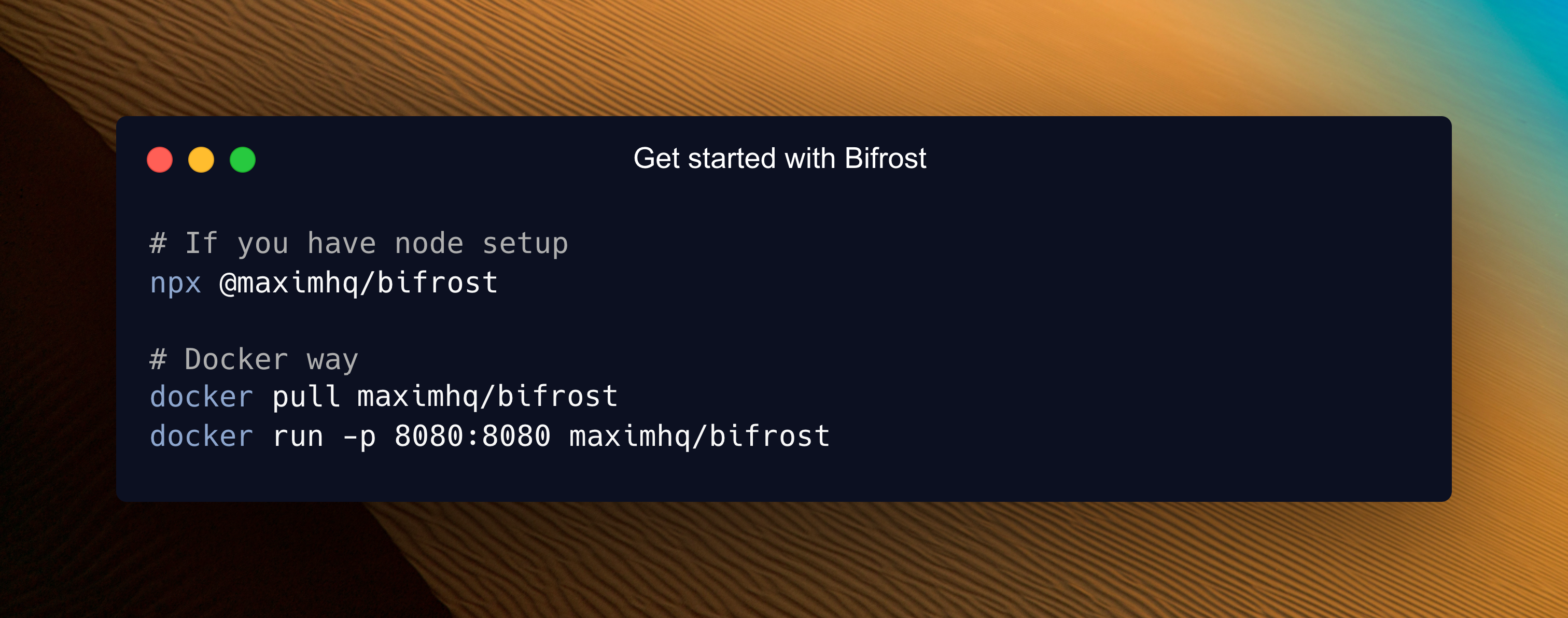 bifrost screenshot