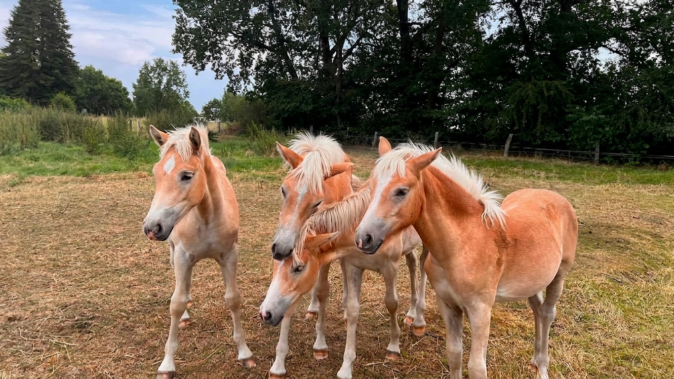 Haflinger Stutfohlen Nahaufnahme, 18.08.2026