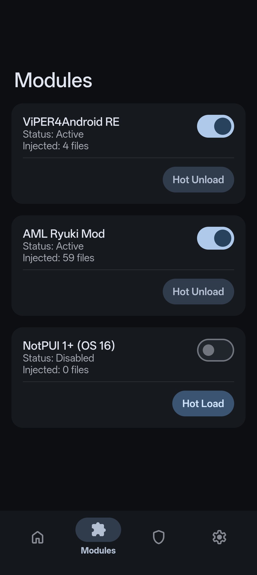 Modules List