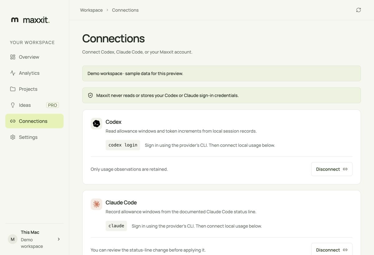 Connection controls