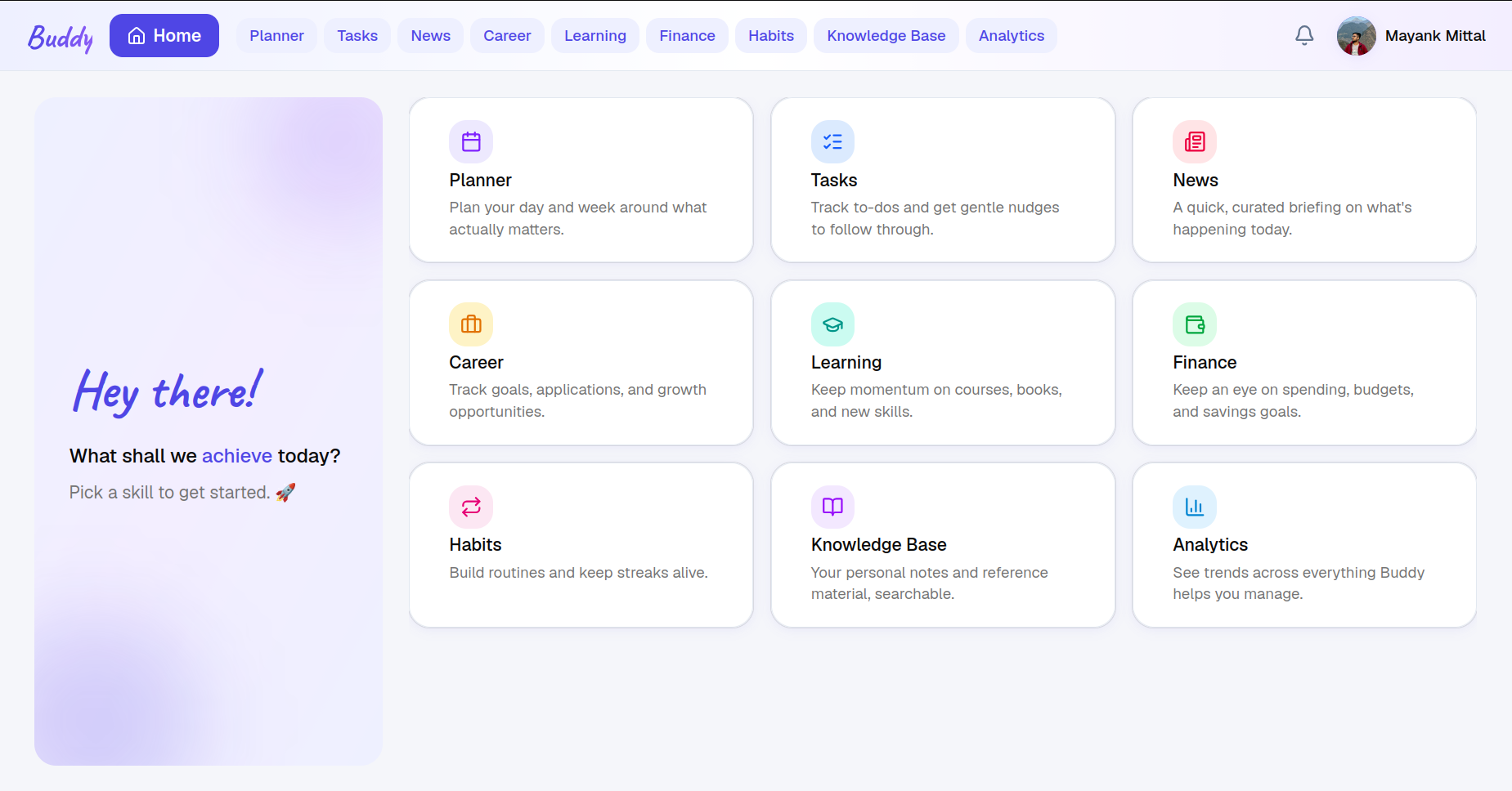 Buddy Dashboard