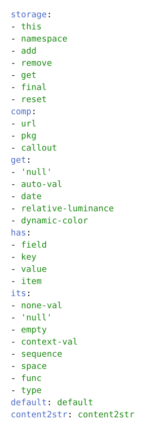 YAML module structure