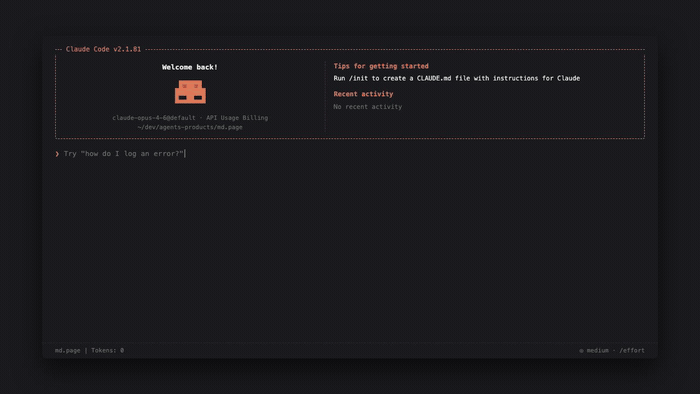 md.page demo