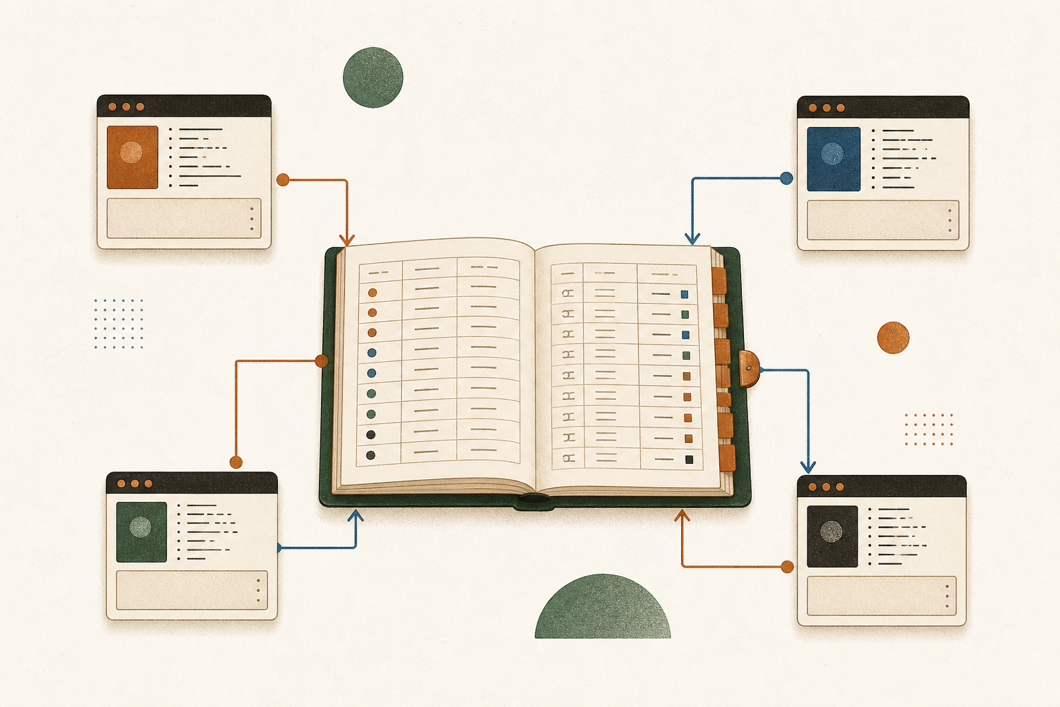 One Backlog database at the center, read and written by multiple AI agents