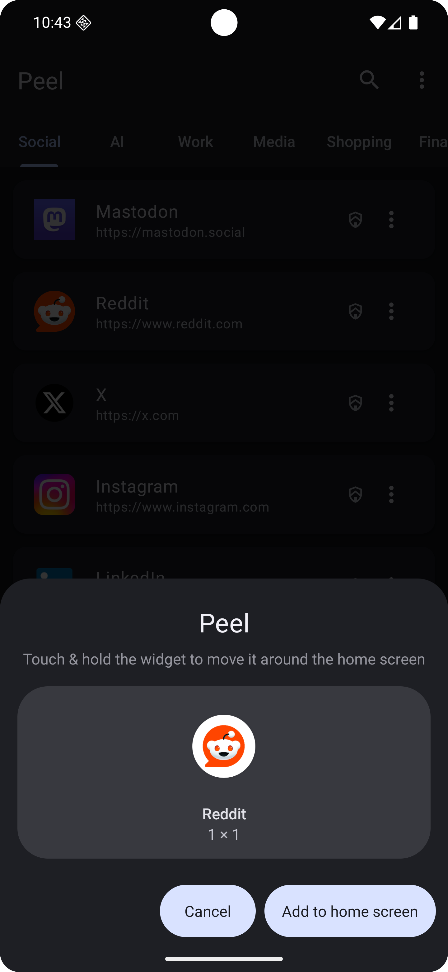 Screenshot 3 of Peel — opens full size
