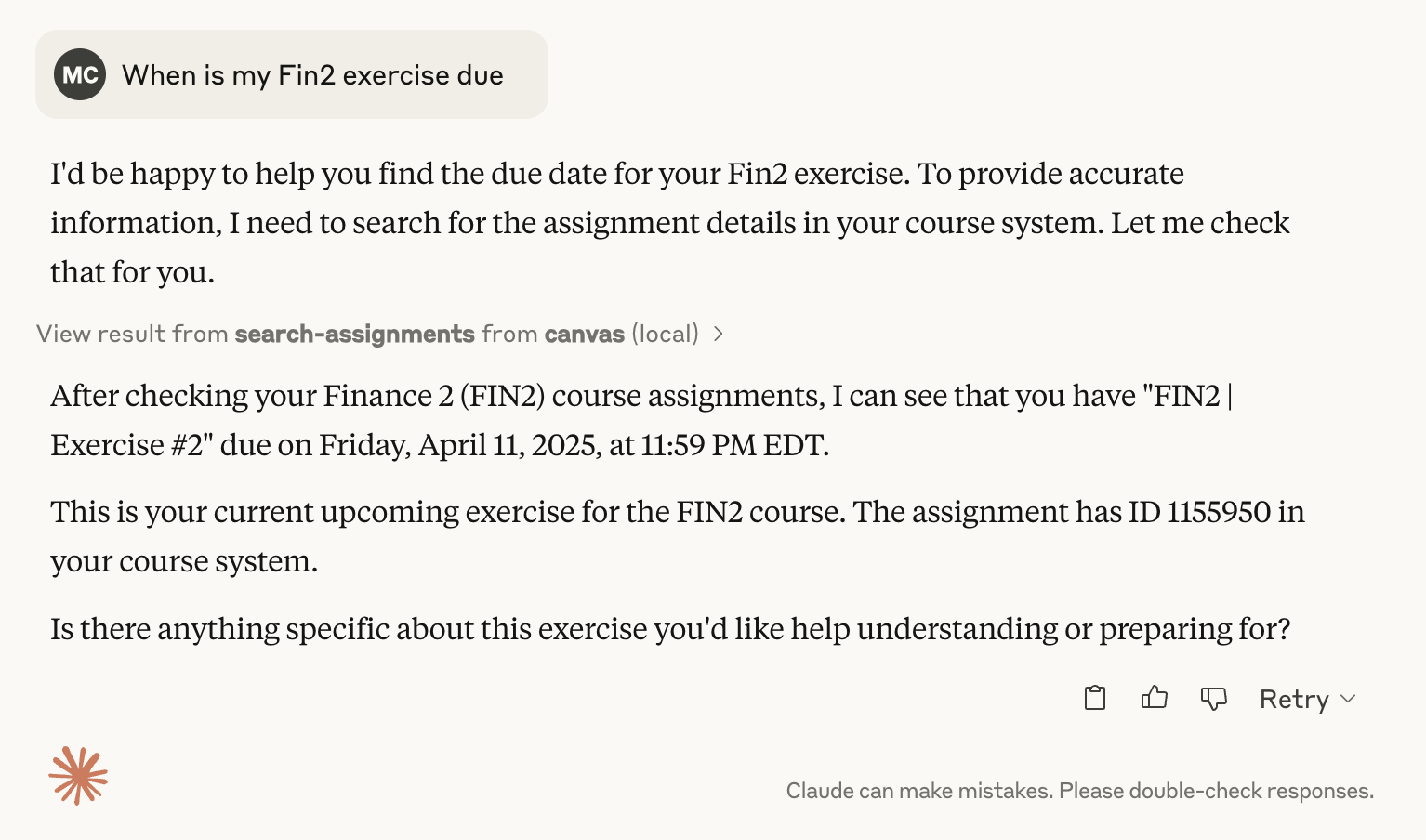 Due Dates