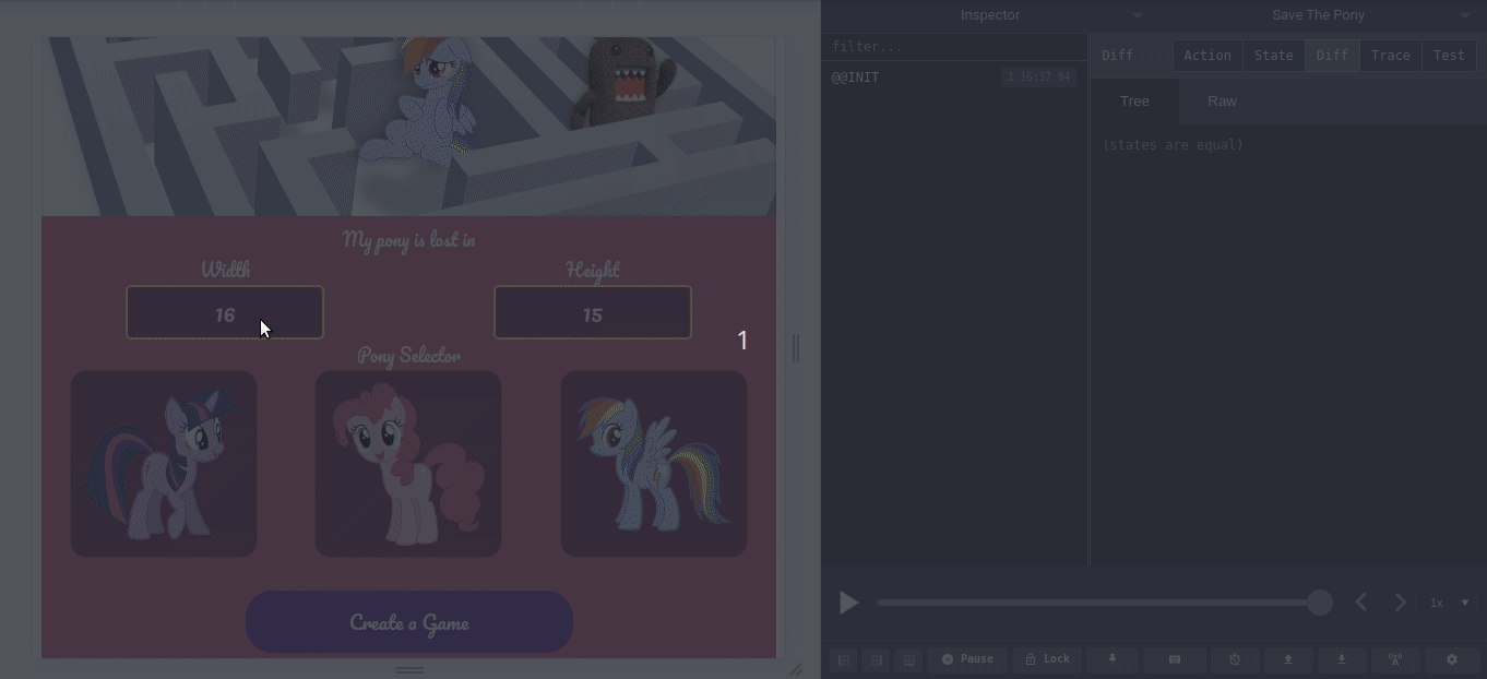 Pony game screenshot