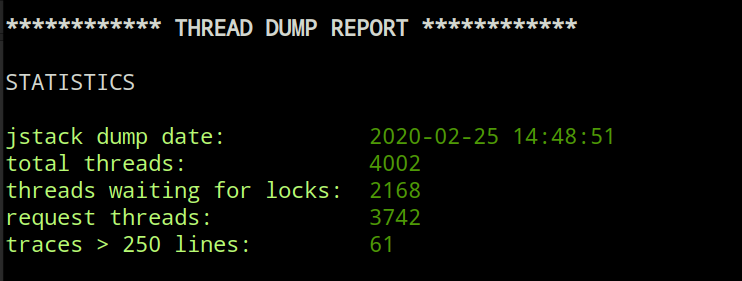 dump summary