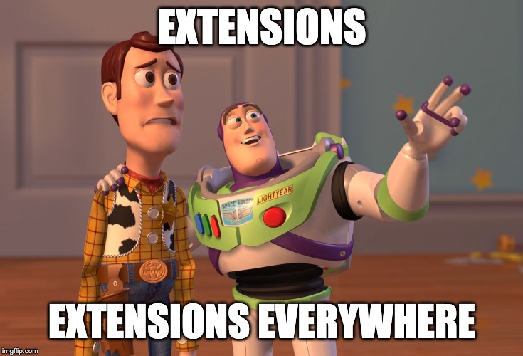 Extensions Everywhere