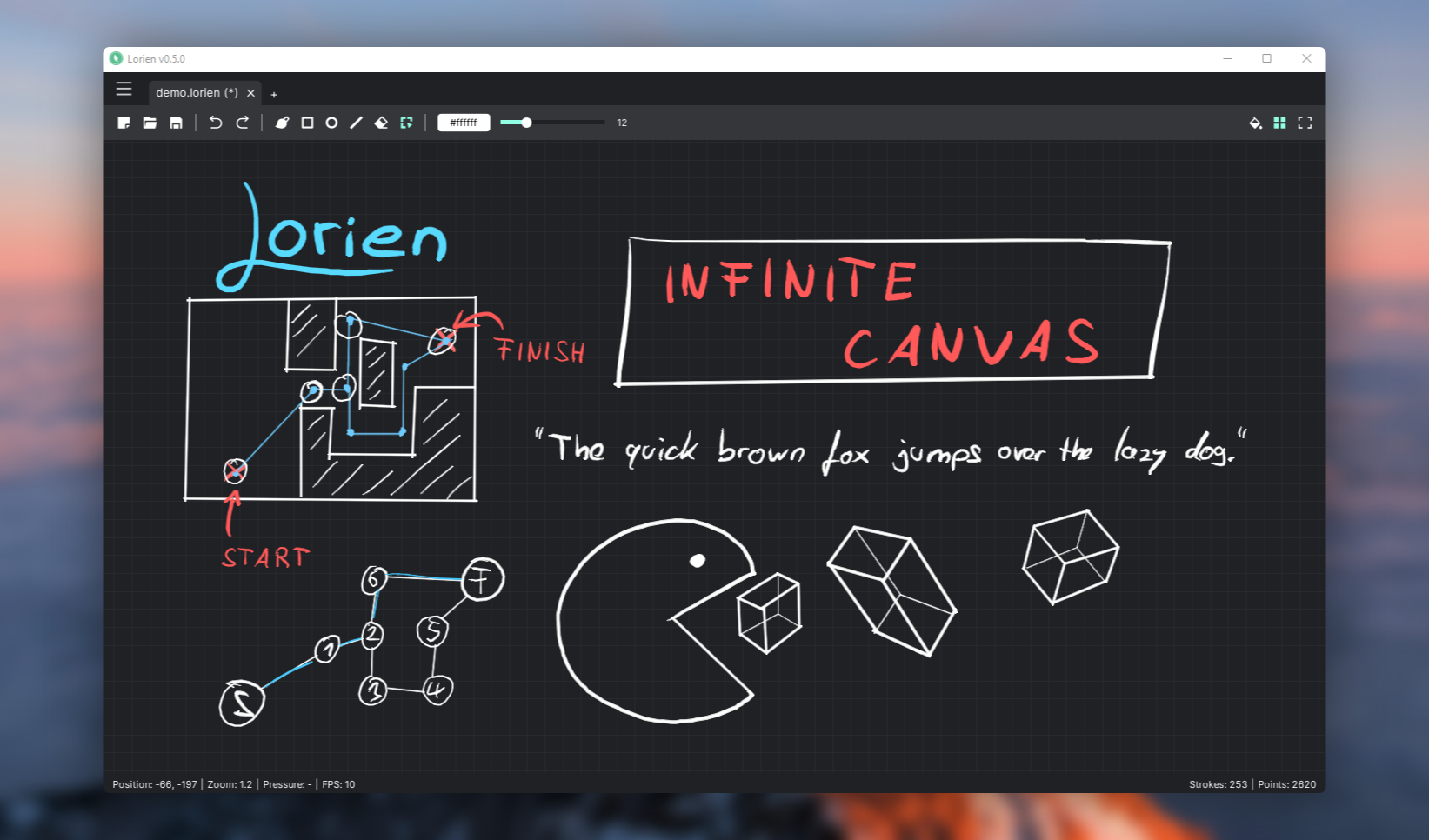 GitHub mbrlabs/Lorien Infinite canvas drawing/whiteboarding app for